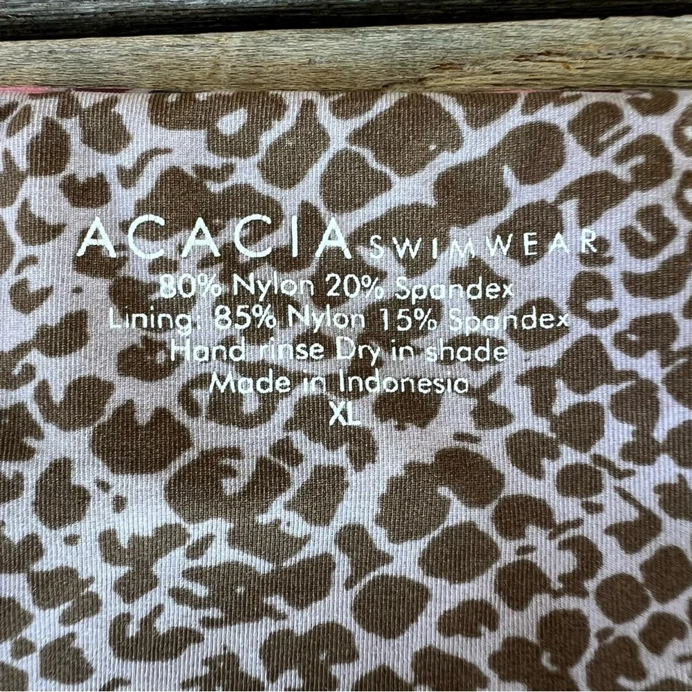 Acacia Swimwear Baldwin Bottom That 70s Strappy Sexy Cheeky Retro XL GUC